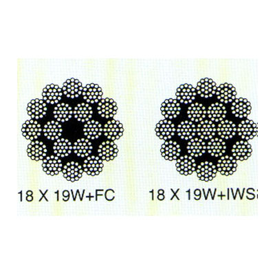 Non-Spinning Steel Wire Rope with man layers